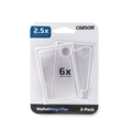 Carson Zakloep WM-01 2,5x Creditcard-formaat Loep met 6x Spot Lens
