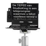 f StudioKing Teleprompter Autocue TEP02 voor Tablets