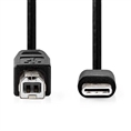 USB Kabel 2m USB-C naar USB-B