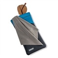 Carson Neoprene Brillenhoesje met microvezeldoekje - Grijs/Blauw