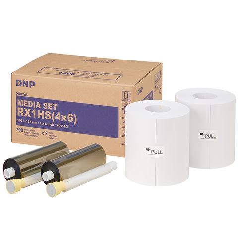 Induceren extract Begrijpen DNP Standaard Papier DSRX1HS-4X6 2 Rol à 700 St. 10x15 voor DS-RX1HS